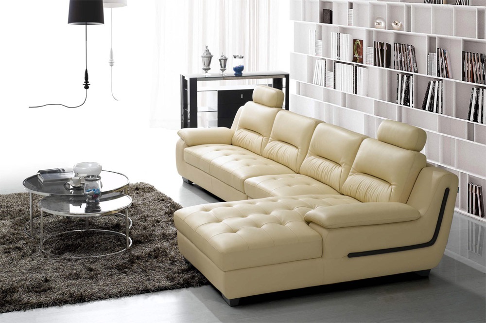 Ghế sofa góc màu kem cao cấp – SFHP08
